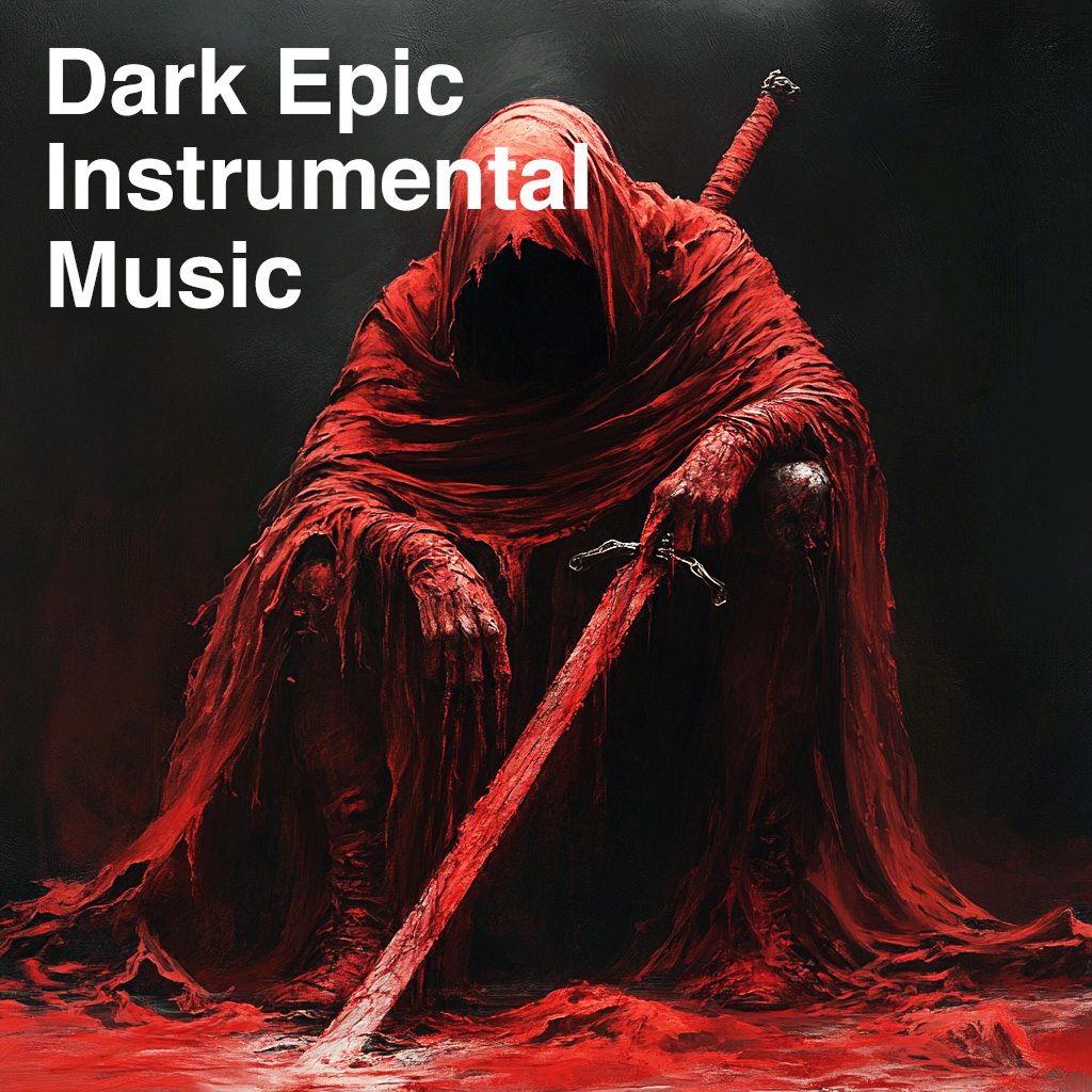 Album cover for dark epic instrumental music